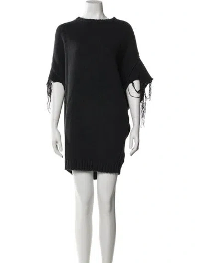 Pre-owned R13 Bateau Neckline Sweater In Black