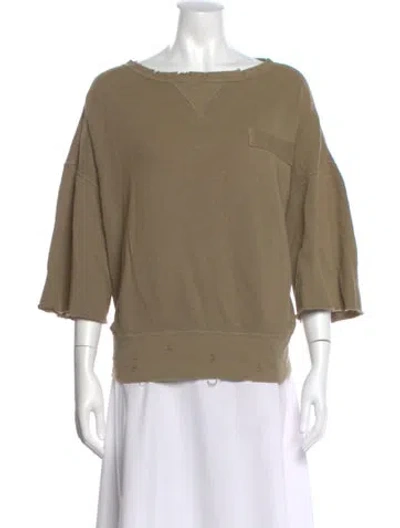 Pre-owned R13 Bateau Neckline Sweater In Neutral