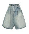 R13 Indigo Jesse Denim Shorts In Blue