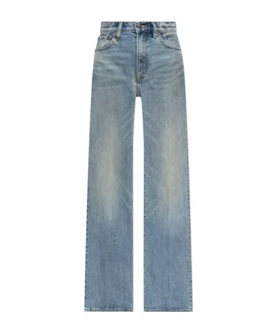 R13 Belt Loop Denim Trousers In Blue