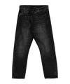 R13 Romeo Cuffed Jeans In Black