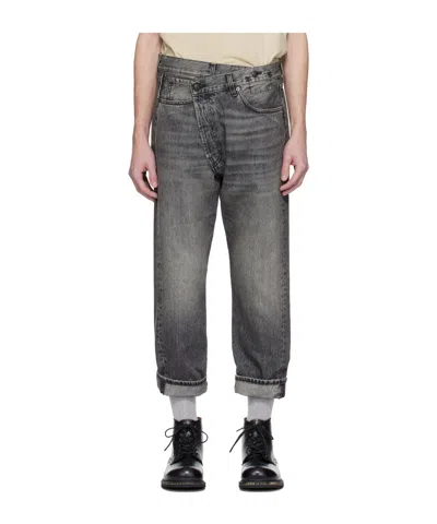R13 Belt Loop Jeans In Gray