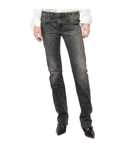 R13 Belt-loop Jeans In Black