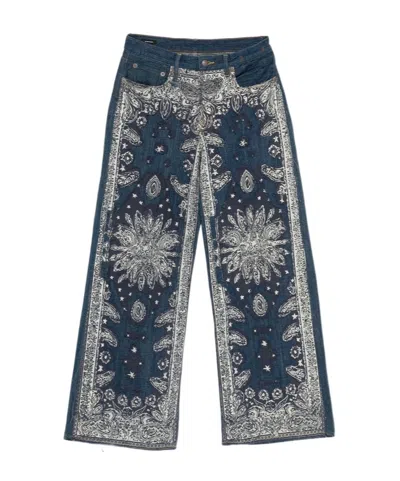 R13 Belt Loop Jeans In Blue