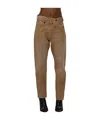 R13 Belt-loop Jeans In Brown