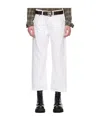 R13 Belt Loop Jeans In White