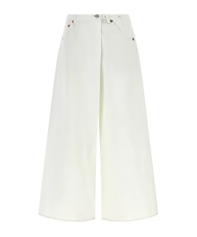 R13 Belt Loop Jeans In White