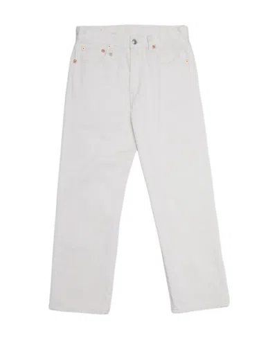 R13 Belt-loop Jeans In White