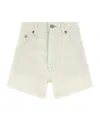 R13 Belt Loop Shorts In White