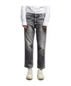 R13 Belt Ring Denim Trousers In Black