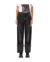 R13 Cuffed Ex-boyfriend Jeans In Black