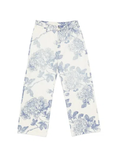 R13 Belt-loop Floral-print Jeans In Multi