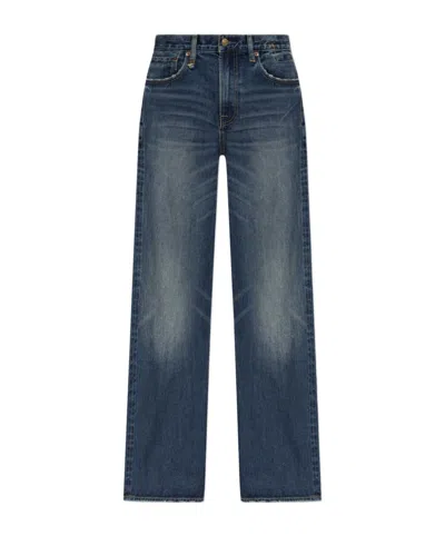 R13 Belt-loop Jeans In Blue