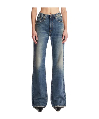 R13 Belt-loop Jeans In Blue