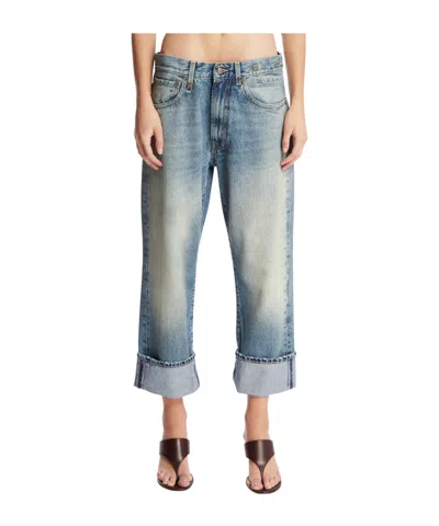 R13 Belt-loop Jeans In Blue
