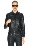 R13 Berlin Leather Jacket In Black