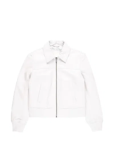 R13 Berlin Leather Jacket In White