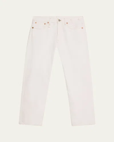 R13 Bf Low-rise Jeans In White