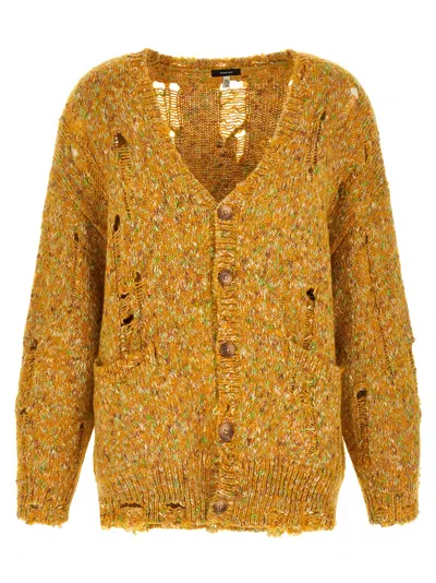 R13 Bicolor Alpaca Leather Women's Cardigan