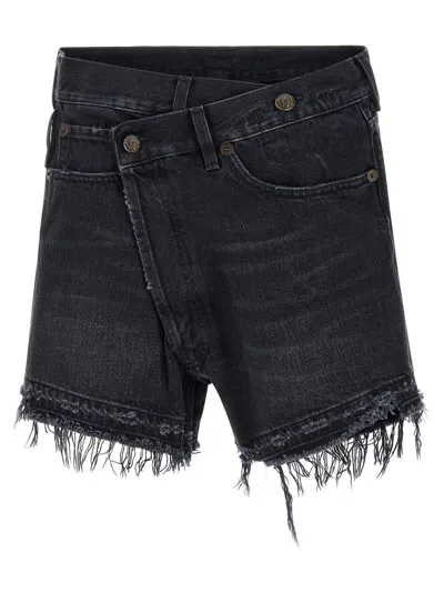 R13 WOMEN BLACK CROSSOVER SHORT, XS LUXURY ACTIVEWEAR FOR WOMEN DARVEYS