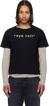 R13 Black 'eye Roll' Boy T-shirt In Black