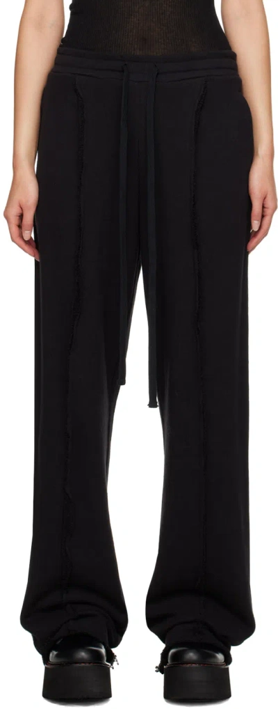 R13 Black Inverted Sweatpants
