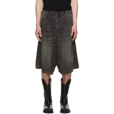 R13 Black Jesse Carpenter Denim Shorts