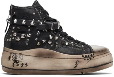 R13 Black Kurt High Top Sneakers