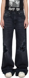 R13 Black Lisa Jeans In Jake Black