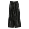 R13 Leather Side-zip Trousers In Black
