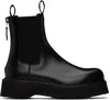 R13 Black Single Stack Chelsea Boots In Black