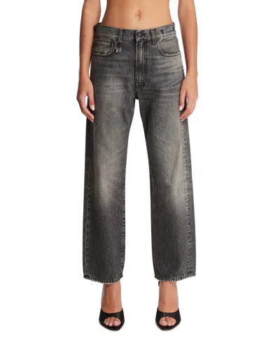 R13 Distressed Boyfriend Jeans In Green