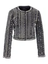 R13 Black Studded Hook Denim Jacket In Black