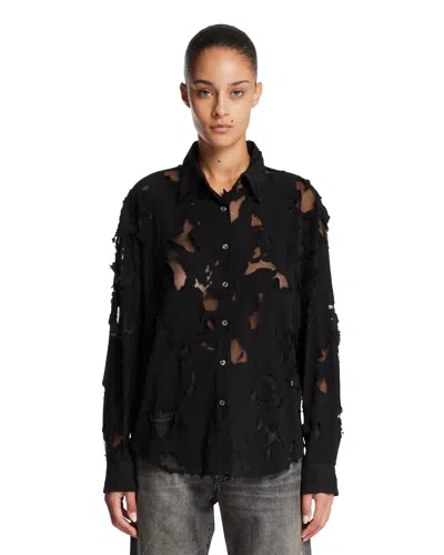 R13 Black Viscose-blend Shirt