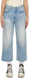 R13 Ankled D'arcy Jeans Haven Blue 30 In Haven Blue