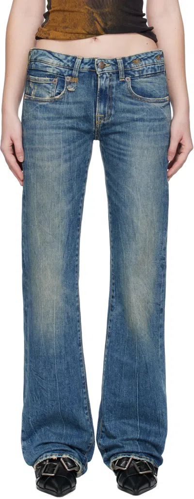R13 Blue Boy Flare Jeans