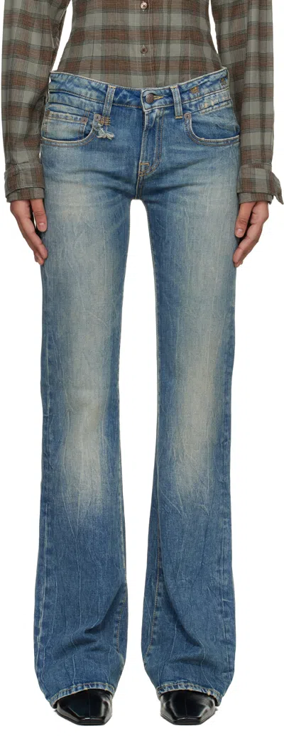 R13 Blue Boy Flare Jeans