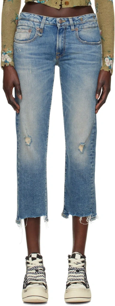 R13 Blue Boy Jeans In Carlton