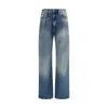 R13 Belt Loop Jeans In Blue