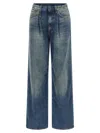 R13 Belt Loop Jeans In Blue