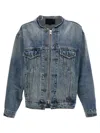 R13 Distressed Denim Jacket In Blue
