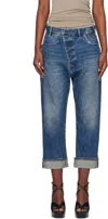 R13 Blue Exene Jeans In Tyne Selvedge Blue