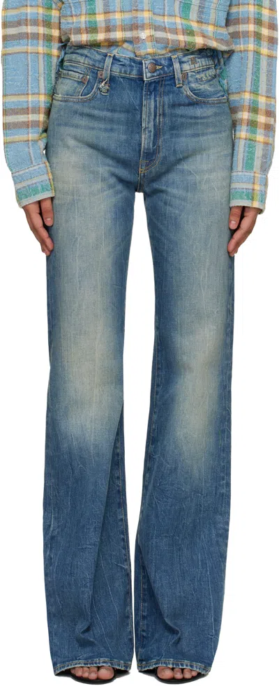 R13 Blue Jane Jeans In Gray
