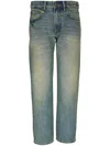 R13 Logo-appliqué Straight Jeans In Blue