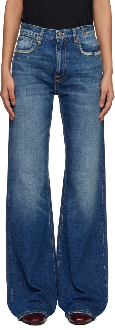 R13 Blue Loose Jane Jeans