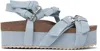 R13 Blue Platform Sandals In Light Blue