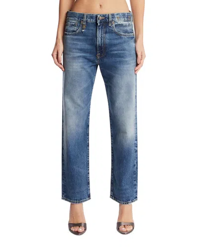 R13 Blue Straight-leg Jeans
