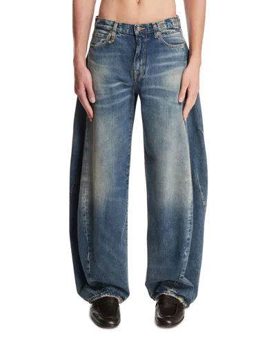 R13 Blue Twisted Jeans In Blue Blu   #03326c