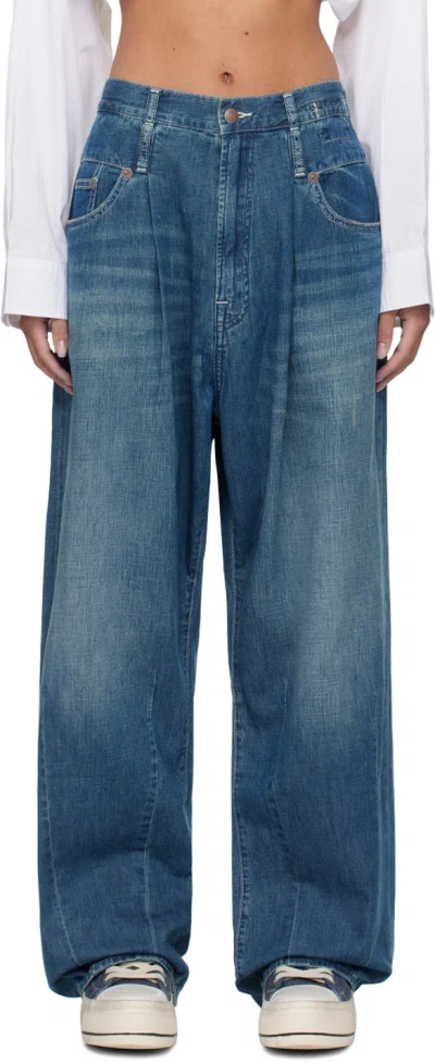 R13 Blue Venti Jeans In Windsor Bue