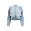R13 Denim Shirt In Blue